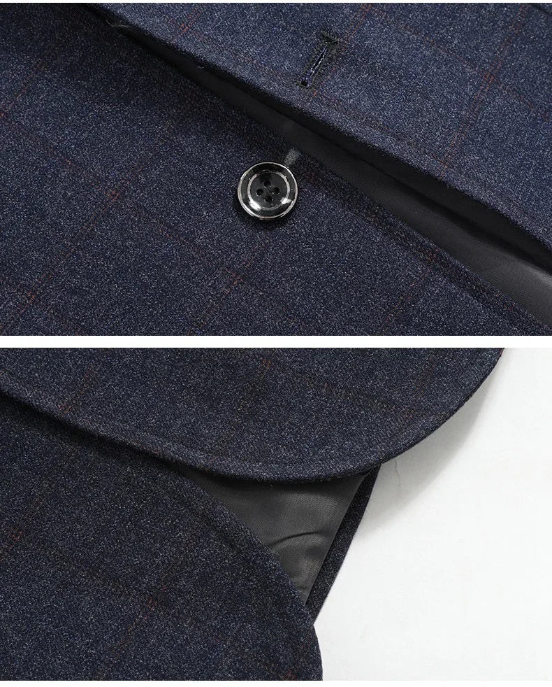 Brand Fashion Suits Blazer Mens Checked Spring Blazer for Men Stylish 2026 Autumn New in Suits Blazers Men Clothing