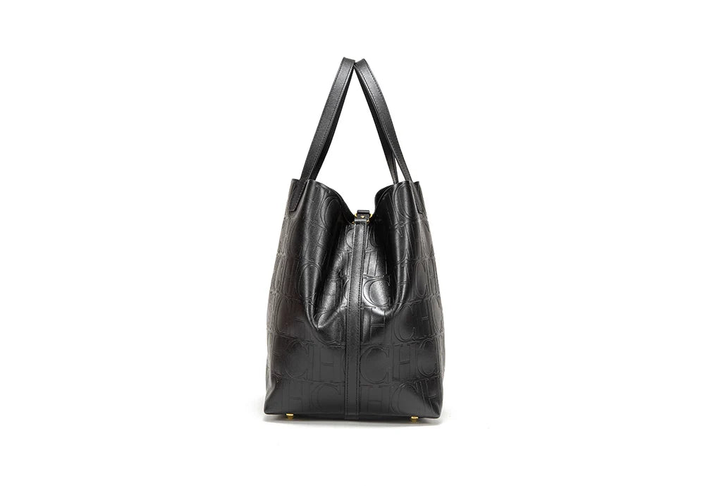 Classic Retro Fashion Simple Hundred Casual Exquisite Solid Color Elegant Large Capacity Ladies Handbag