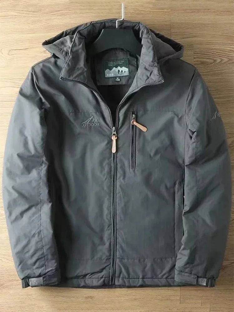 Casual Warm Military Tactical Coat Men Large Size Jacket Autumn Winter Padded Thickened Outdoor Punching Hiking Jacket Men's Top