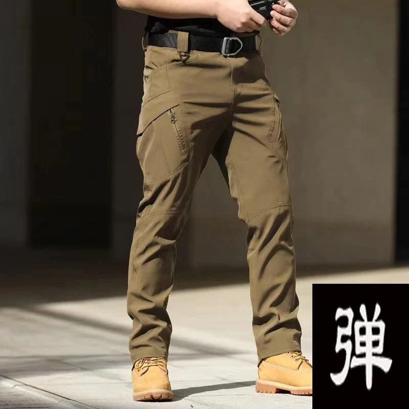 Men's Military Cargo Elastic Camping Hiking Trekking Climbing Outdoor Sports Trousers Spring Autumn Tactical Quick Dry Pants