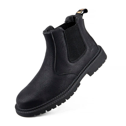 Fashion Safety Shoes Men's Work Steel Toe Caps Male Indestructible Protective Shoes Puncture-Proof Security Footwear Work Boots