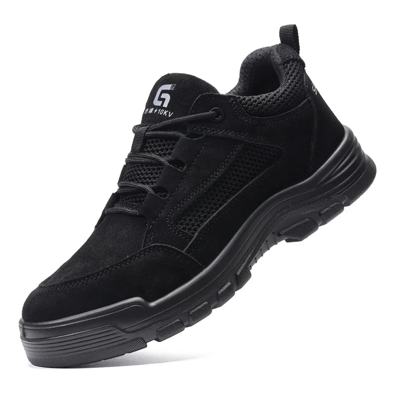 Fashion 2025 Plastic Toe Summer Breathable Labor Shoes Composite Toe Cap Indestructible Work Safety Boots Sneakers Male Footwear