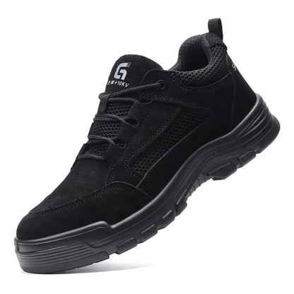 Fashion 2025 Plastic Toe Summer Breathable Labor Shoes Composite Toe Cap Indestructible Work Safety Boots Sneakers Male Footwear