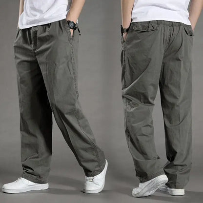 95%Cotton Men's Cargo Pants Summer Work Wear Spring New In Large Size Casual Climbing Joggers Sweatpants Hombre Autumn Trousers