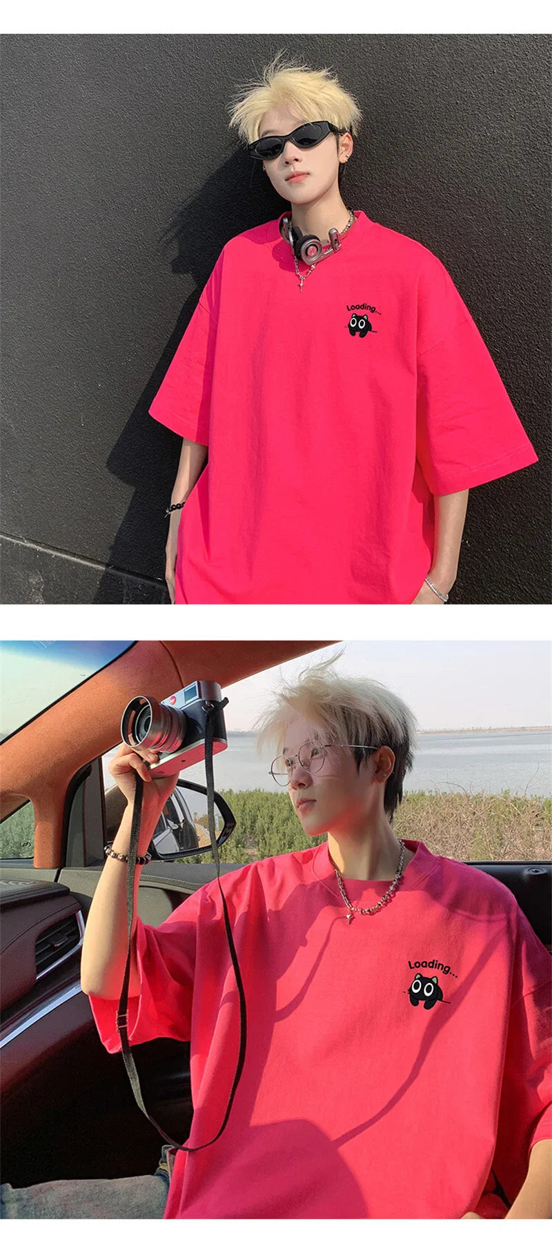 Men's T-shirts Oversized Summer Casual Wear 3XL White Cotton Tshirt for Men Funny Anime Print Men Tee Shirts New Clothes