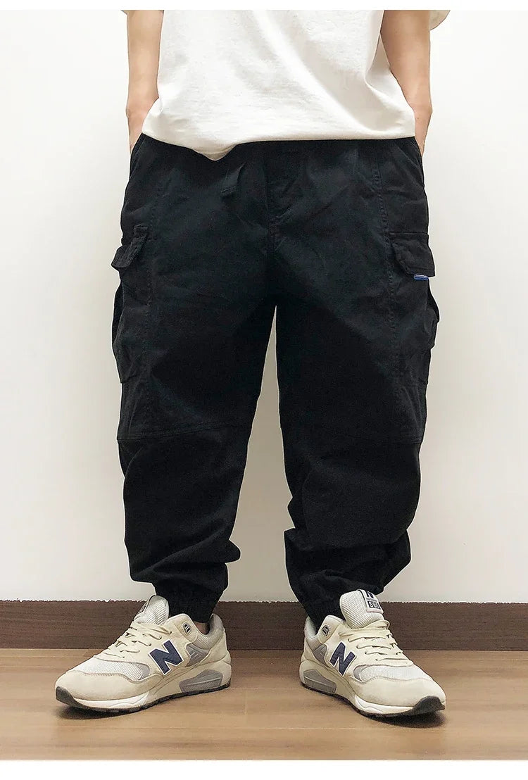 High Quality Japanese Streetwear Baggy Cargo Pants Hip Hop Men'S Clothing Plus Size Casual Jogging Pants Harajuku Trousers Male