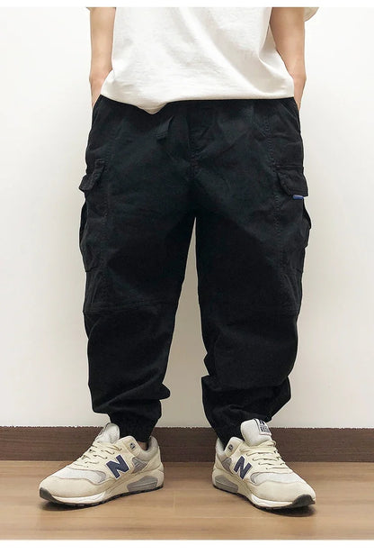 High Quality Japanese Streetwear Baggy Cargo Pants Hip Hop Men'S Clothing Plus Size Casual Jogging Pants Harajuku Trousers Male