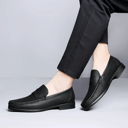 Men's New Style Business Formal Loafers Comfortable Breathable Office Casual Shoe Anti-Slip Outdoor Wear-Resistant Walking Shoes