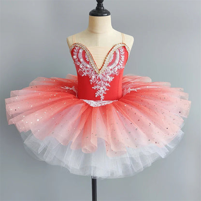Summer Ballet Dress Girl Dance Costumes Ballet Leotards Casual Kids Dresses Tutu Ballerine Girls Clothes Vestidos Children's Day