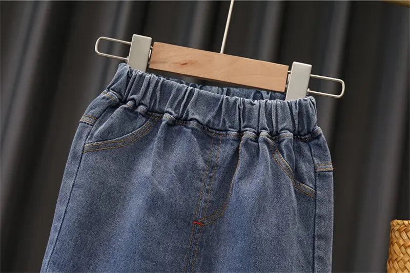 New Spring Autumn Kids Boys Clothes Strips Hoodies Jeans 2Pcs/Set Outfit Infant Kids Sport Casual Clothing Tracksuits 0-5 Years