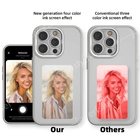 جراب هاتف NFC DIY للصور بالحبر لهاتف iPhone 16 15 14 13 Pro Max جراب حماية كرتوني بدون بطارية