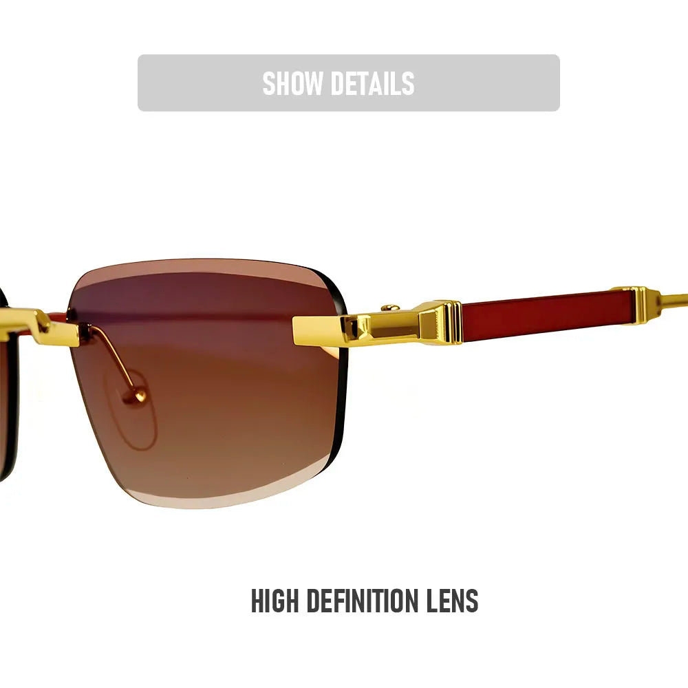 Rimless Sunglasses Women 2026 UV400 Protection Fashion Glasses Vintage Sunscreen Shades Lentes De Sol Mujer Lunette Soleil Femme