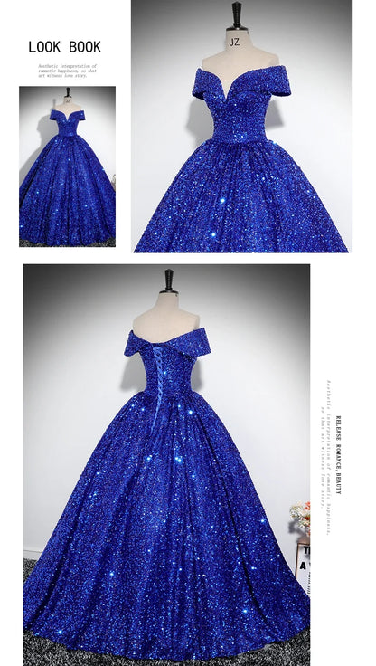 Sonhar Vestidos Shinny Sequin 15 Quinceanera Dresses Ball Gown Luxury Party Dresses Customized 15 Year Old Dress