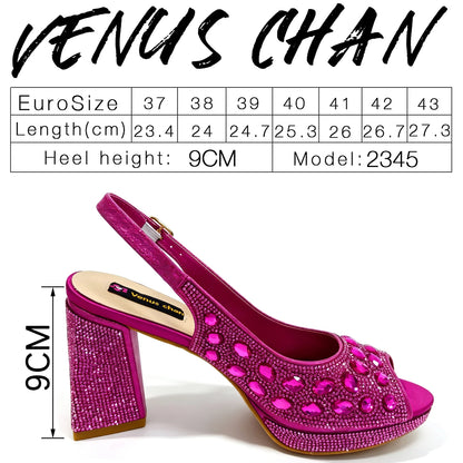 Elegant 2026 Champagne Peep Toe Heels with Diamond Accents - Luxurious Italian Design Pumps & Matching Bag Set for Parties
