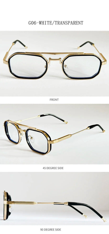 Square Punk Sunglasses For Men Luxury Vintage Steampunk Sunglasses Women Trendy Fashion Glasses Dropshipping Gafas De Sol Hombre