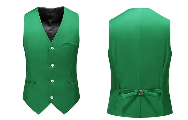 Vest for Men 17 Colors Solid Color Slim Single Breasted Waistcoat Business Fashion Casual High Quality Men Clothing Suit Vests
