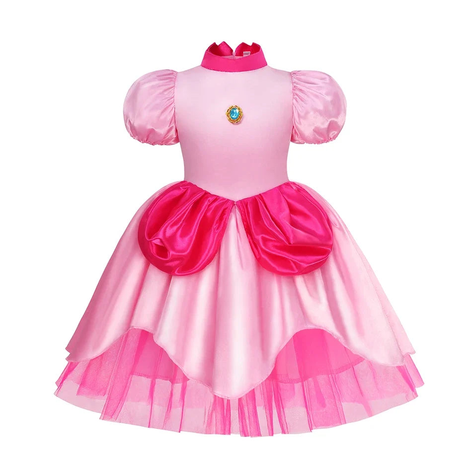 Kids Girl Princess Dress Cosplay Princess Costume Children's Birthday Carnival Dress Girls Party Dress Performance Costume
