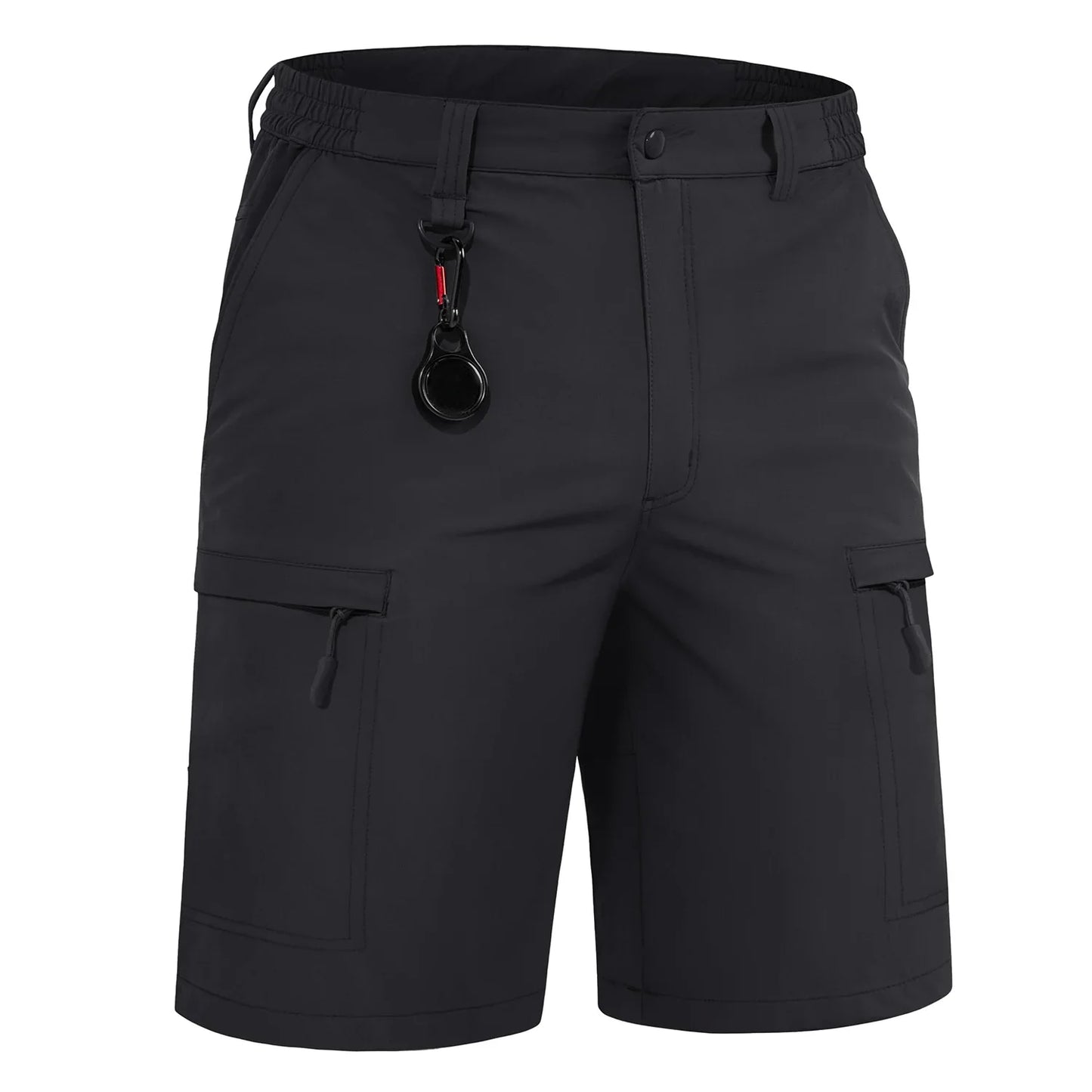 Summer Moisture Wicking Casual Shorts Mens Cargo Work Shorts Running Jogging Sports Bottoms Nylon Rip-Stop Short Pants