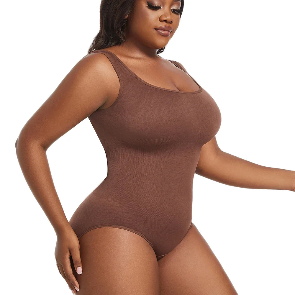 Plus Size Women's Briefs Bodysuit Butt Lifter Wide Shoulder Straps Shapewear Smooth Body Tummy Control Body Shaper XL-5XL New in