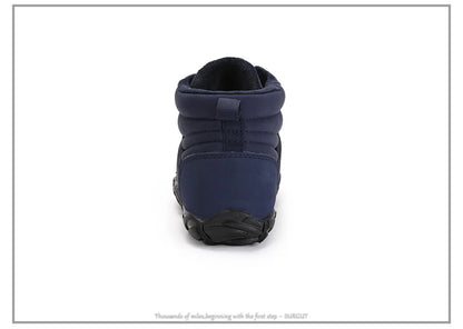 SURGUT Men Snow Boots Plush Warm Waterproof Winter Outdoor Ankle Shoes For Men