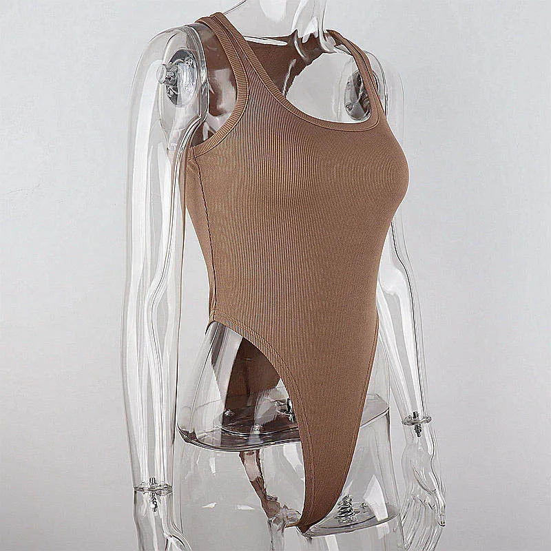 Knit Bodysuit 2024 Hot Summer Sexy Bodycon Off Shoulder Halter Tops Casual Street Bodice For Women ClubWear