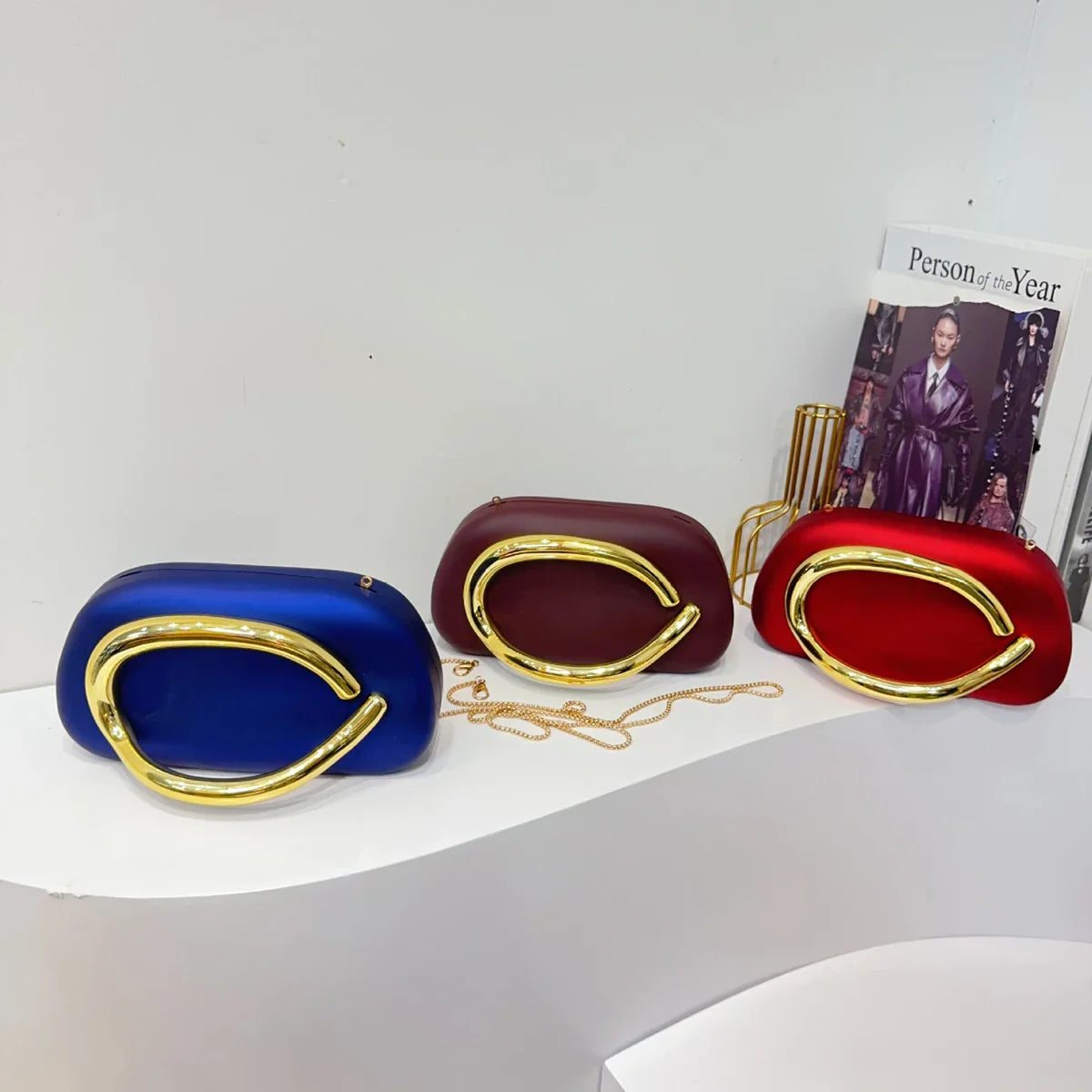 White/Blue Women Bag 2025 New Shoulder Handbag Korean Style Luxury Designer Mini Cross Body Bag High Quality Evening Lady Clutch