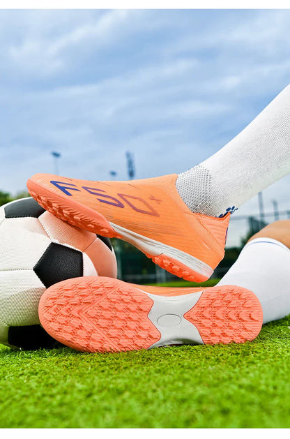 New Men's Football Boots Turf Comfortable Soccer Shoes Sport Ultralight Fg Grass Cleats Futsal Non Slip Indoor Adult Non-Slip