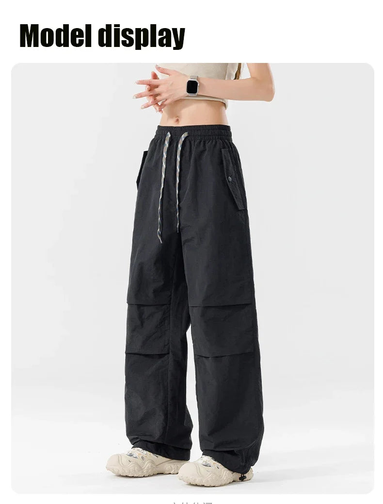 Summer Women Pant Outdoor Waterproof Hiking Pant Men Windproof Pant Adjustable Cuffs Cargo Trousers Lightweight Fishing Trousers