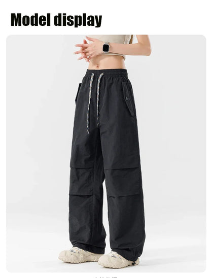 Summer Women Pant Outdoor Waterproof Hiking Pant Men Windproof Pant Adjustable Cuffs Cargo Trousers Lightweight Fishing Trousers