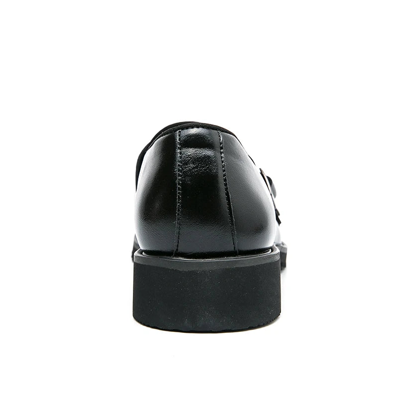 2026 Man Split Leather Shoes Rubber Sole Man Business Office Male Dress Lether Shoes Genuine Leather Wedding Party Shoes Plus 46