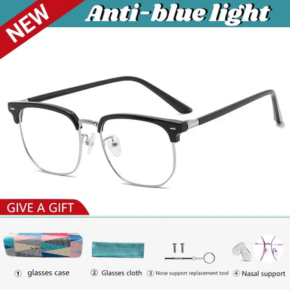 New Models of Versatile Anti-blue Light Glasses Fashion Eyeglasses Frame Simple Retro Can Be Customized Prescription