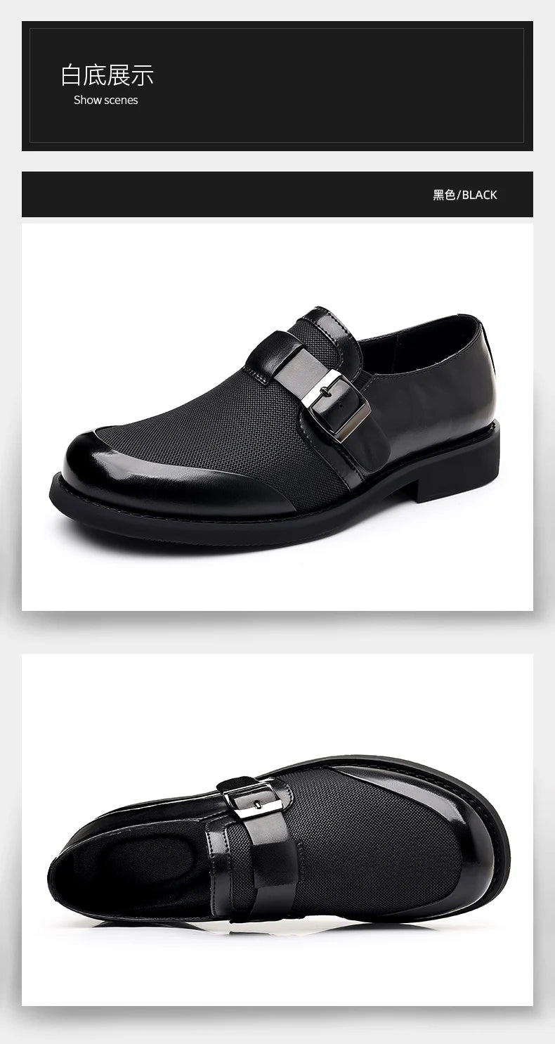 Leisure Walk Male Loafers Outdoor Anti-slip Men's Driving Shoes Handmade Business Footwear Elegantes Slip on Flats Oxford Shoes