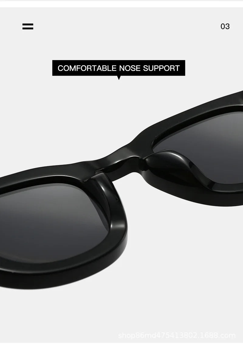 Fashion Thick Plate Acetate Lunette De Soleil Homme Retro Square Frame Personality Polarized Sunglasses Sunglasses Woman 2025