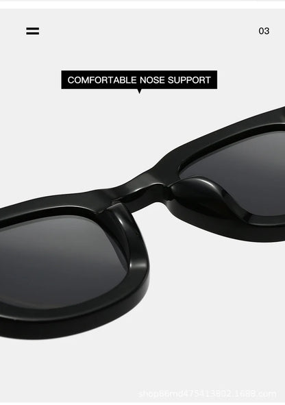Fashion Thick Plate Acetate Lunette De Soleil Homme Retro Square Frame Personality Polarized Sunglasses Sunglasses Woman 2025