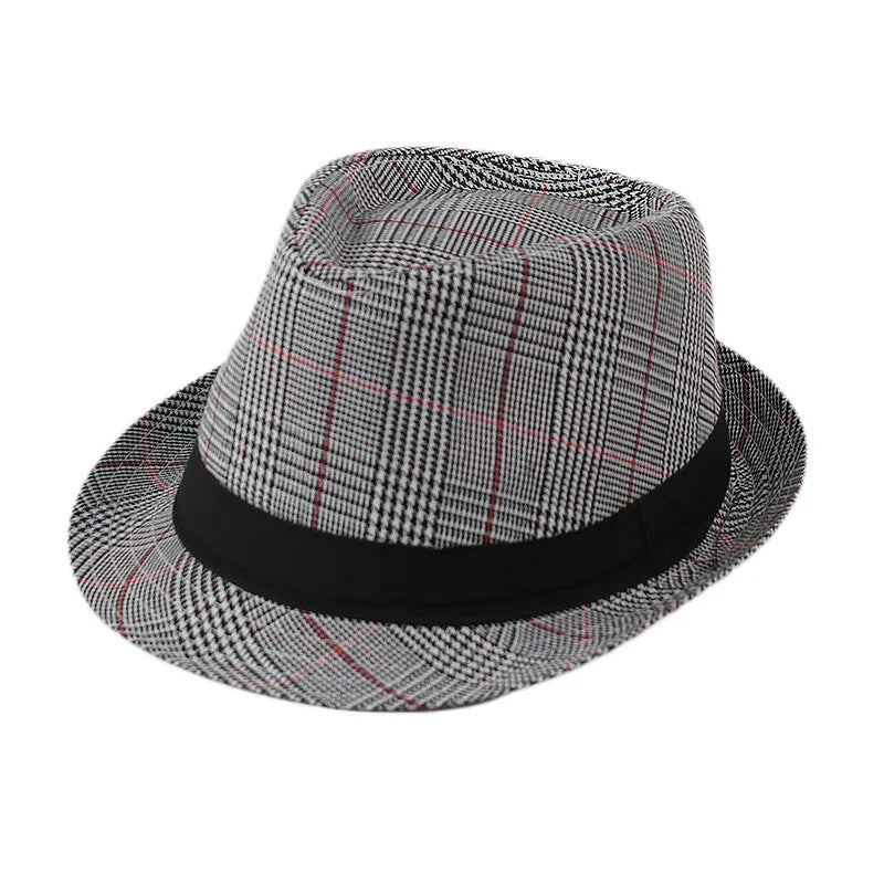 Summer Fedoras for Men Middle old aged Cap Linen Panama Solid  Jazz Hat Cowboy  Men's Women's  British Party Sun Hat