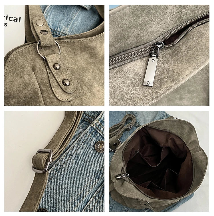 Women's Bag Large Capacity Totes Retro Luxury Handbags High Quality Messenger Bags Vintage Crossbody Bags Brand Shoulder Bags