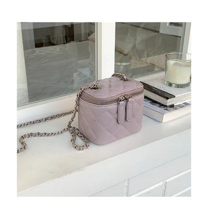 Mini Lingge Shoulder Bag Luxury Designer Bags for Women 2023 Fashion Chains Crossbody Bag Box Handbags Lipstick Coins Purses New