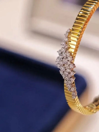 Real gold Plated Sterling Silver Bangle bracelets women jewellery women Original and pure 925 sterling silver bracelets