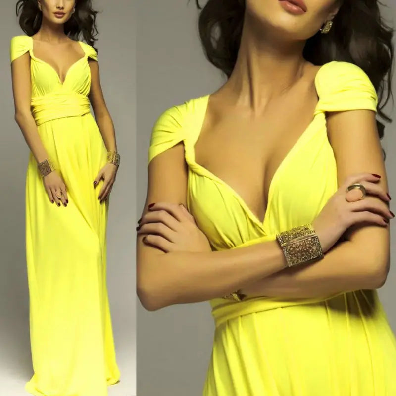 Sexy Women Multiway Wrap Convertible Boho Maxi Club Red Bandage Long Dress Party Bridesmaid Infinity Robe Longue Femme