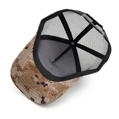 Camouflage Baseball Cap With Embroidery Eagle Patch Four Seasons Snapback Visor Hat For Men Fashion Hip Hop Trucker Cap Women