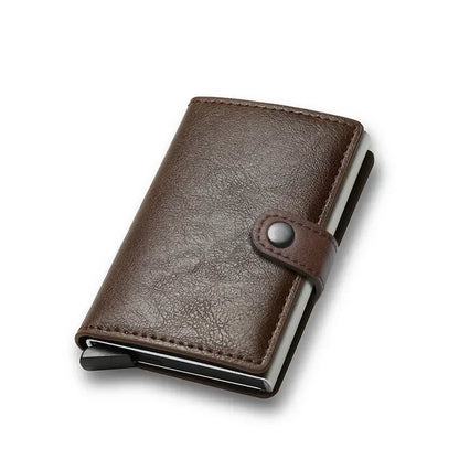 Carbon Fiber Credit Card Holder Wallet Money Bag Luxury Men Rfid Smart Metal Cardholder Case Slim Minimalist Wallet for Men