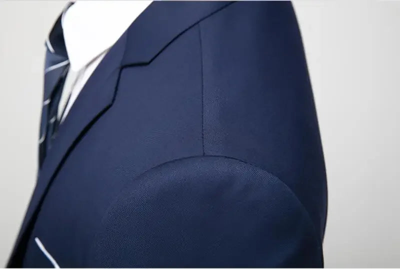 2026 New Men's Suit 3-Pieces Set (Jacket+Pants+Vest) Wedding/Party/Office Coat and Vests Trousers, Asian Sizes M-5XL 6XL.