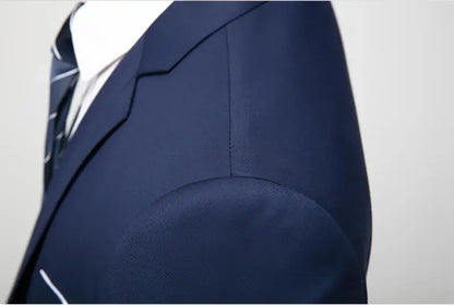 2026 New Men's Suit 3-Pieces Set (Jacket+Pants+Vest) Wedding/Party/Office Coat and Vests Trousers, Asian Sizes M-5XL 6XL.
