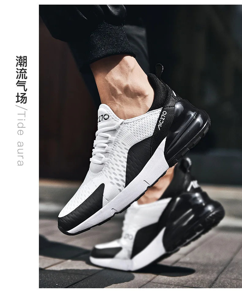 Men's Sneakers Outdoor Jogging Sport Shoes Autumn Season Women Casual Sneakers Shoes Platform Mesh Breathable Casual Shoes 36-47