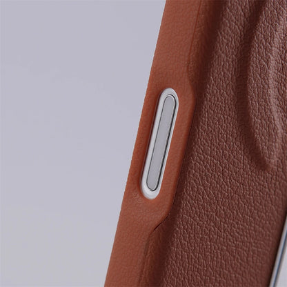 Luxury Rotation KickStand Business PU Leather Case For iPhone 17 Pro Max 16 15 14 13 For MagSafe Magnetic Matte Shockproof Cover