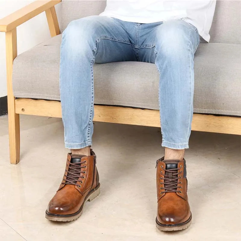 Comfortable Non-Slip Men's Boots New Spring Men Ankle Boots