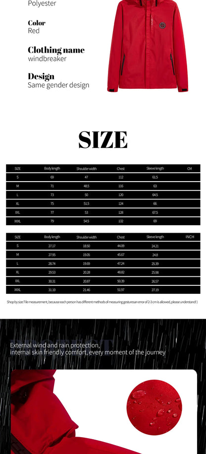New Men Interchange Jacket Spring Outdoor Mountaineering On Foot Jacket Couple Fashion Women Thin Zipper Coat Male