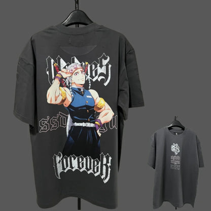 JAPAN BUSHIDO Anime Printed Men T-shirt City Fitness Training Sportswear Loose Casual Crewneck Men's T Shirts Couples Cotton Tee