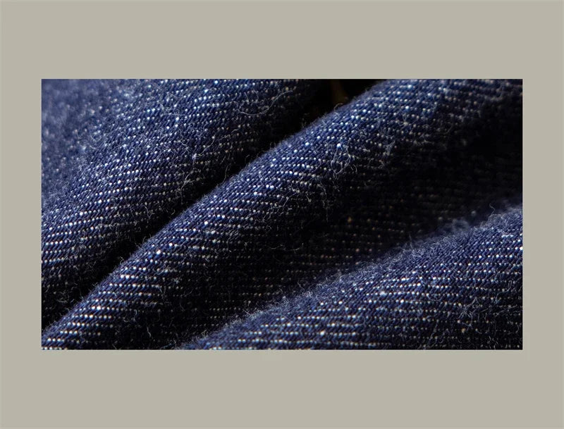 WWII Model Wide Straight Jeans One Wash 14oz Selvedge Denim