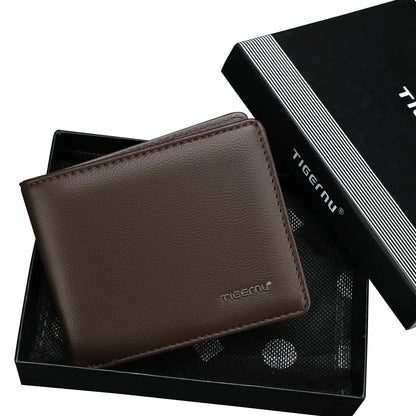 Wallets For Man	Soft PU Card Wallet RFID Coin Purse Light Card Holder As Gifts Men's Wallets Waterproof Card Bags Mini